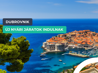 Budapest-Dubrovnik: két légitársaság is elindítja közvetlen járatait