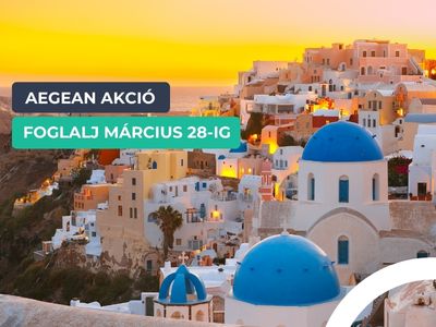 Aegean Airlines akciós árak utasainknak – Görögország vár!