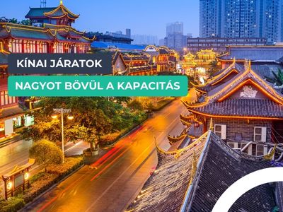 Még több kínai járat lesz Budapestről: nagy bővülést jelentettek be