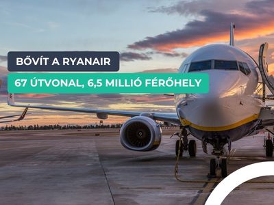 Bővül a budapesti Ryanair bázis: új járatok, rekord kapacitás